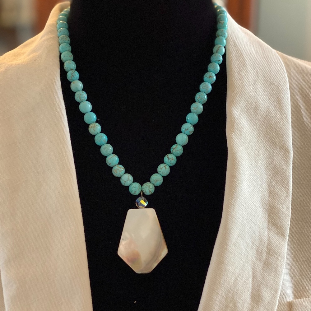 EMILY RAY 925 Silver Turquoise Necklace